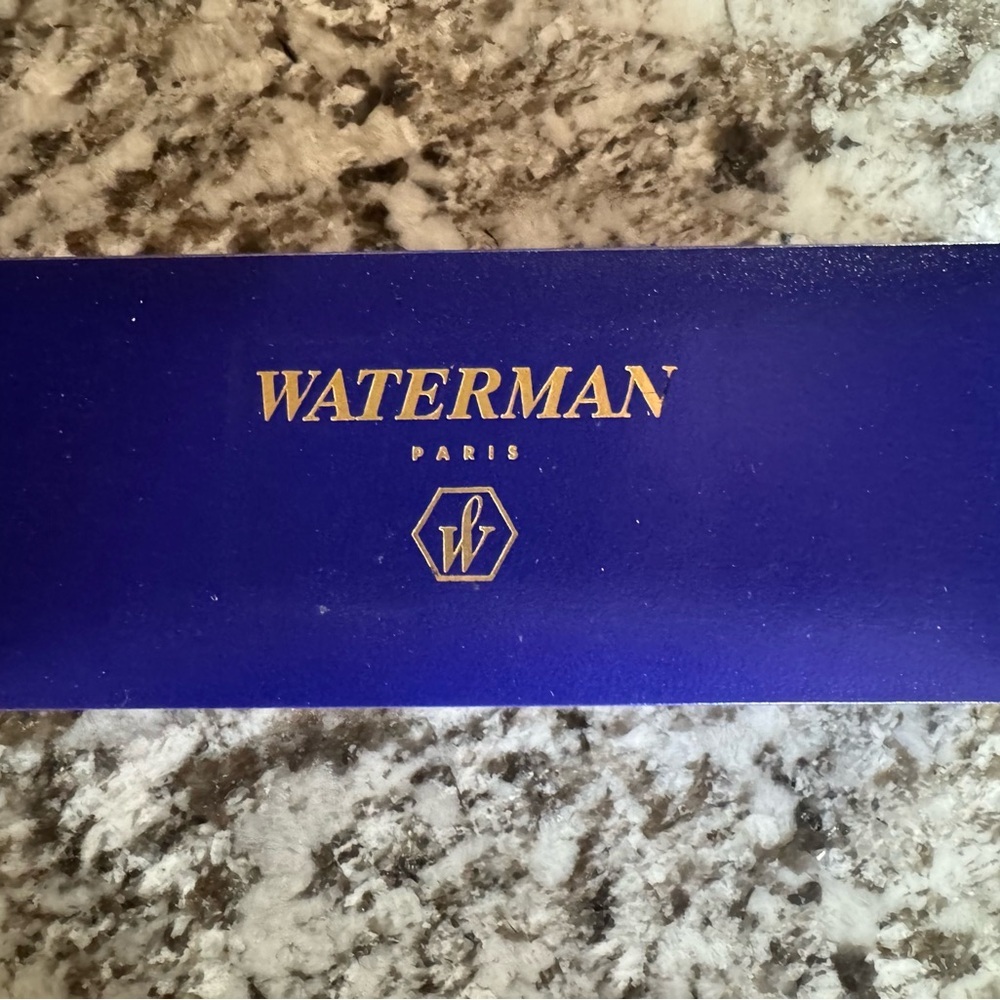 Waterman Paris Blue Empty Pen Box Charleston Blue Fountain Pen Box
